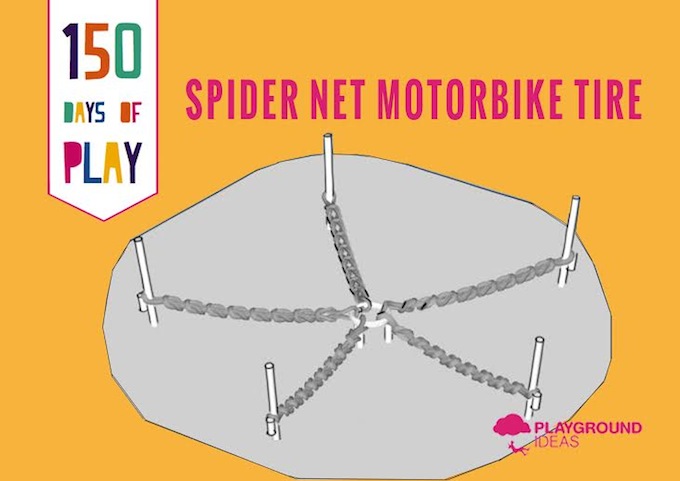 Day 60: Spider Net Motorbike Tire